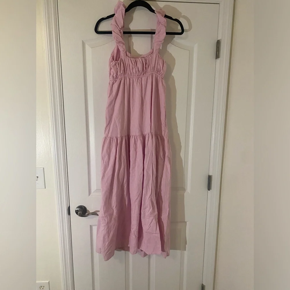 Abercrombie & Fitch Light Pink Maxi Dress